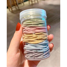 100PCS Simple Elastic Hair Tie - style3