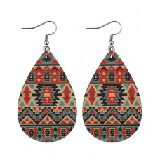 1Pair Aztec Geometric Waterdrop Earrings - style3