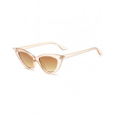 1Pair Cat Eye Frame Vintage Sunglasses - champagne