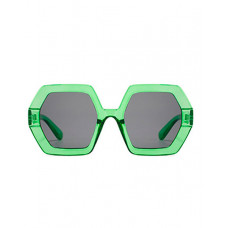 1Pair Geometrical Frame Ombre Sunglasses - green