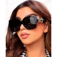 1Pair Hollow Out Square Frame Sunglasses - style1