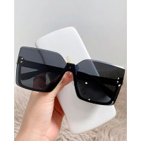 1Pair Ladies Rimless Oversized Fashion Outdoor Cycling Sports Fishing Sunglasses Trendy Driving Glasses - style1