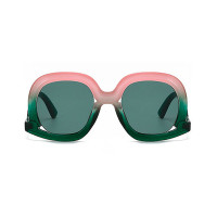 1Pair Pastel Gradient Asymmetrical Fashion Sunglasses - style1