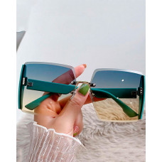 1Pair Rimless Square Sunglasses - style3