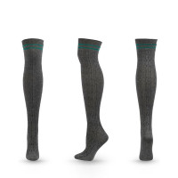 1Pair Thigh High Cable Knit Leg Warmers Long Boot Socks - style4