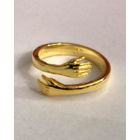 1pc Mother's Day Hug Opening Ring - gold