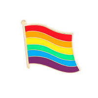 1pc Rainbow Graphic Pride Month Pin Decoration Brooch - style4