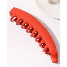 1pc Shark Hair Claw Ponytail Banana Hair Clip - orange