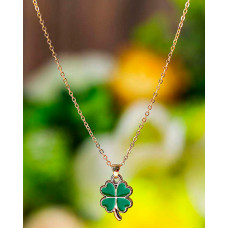 1pc St. Patrick's Day Pendant Necklace - green