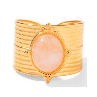 1pc Vintage Gem Stone Decor Opening Ring - style2