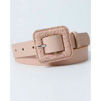 1pc Vintage Square Buckle Belt - pink