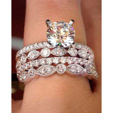 1pc Zircon Eye Shaped Wide Bracelet Wedding Jewelry - white