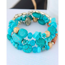 1pcs Bohemian Asymmetrical Stone Beaded Bracelet - style3