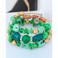 1pcs Bohemian Asymmetrical Stone Beaded Bracelet - style4