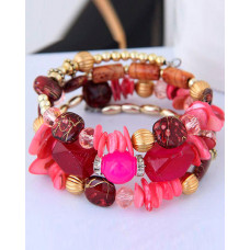 1pcs Bohemian Asymmetrical Stone Beaded Bracelet - style5