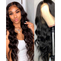 22 Inch Body Wave Synthetic Wigs - black