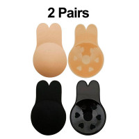 2PCS Nipple Covers Strapless Self Adhesive Push Up Invisible Bra - style1