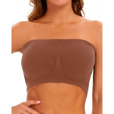 Bandeau Strapless Non Padded Bralette - khaki