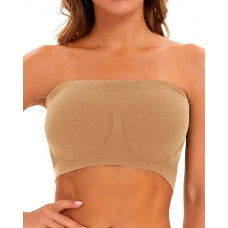 Bandeau Strapless Non Padded Bralette - nude