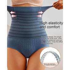 Belly Band Abdominal Compression Corset High Waist Shapewear Breathable Body Shaper - blue