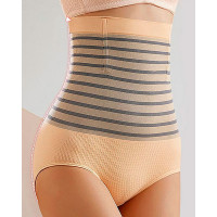 Belly Band Abdominal Compression Corset High Waist Shapewear Breathable Body Shaper - nude