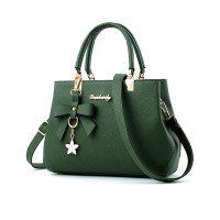 Bowknot Decor Trendy Satchel Bag - green