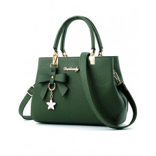 Bowknot Decor Trendy Satchel Bag - green