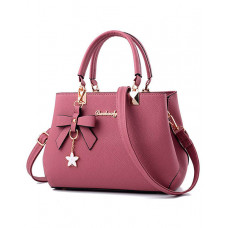 Bowknot Decor Trendy Satchel Bag - pink