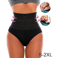 Butt Lifter Seamless Shapewear Hi-Waist Tummy Control Panty Waist Trainer Body Shaper - black