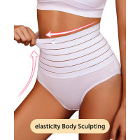 Butt Lifter Seamless Shapewear Hi-Waist Tummy Control Panty Waist Trainer Body Shaper - white