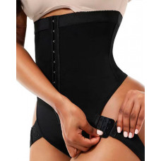 Butt Lifter Tummy Control Panty With Adjustable Strap - black