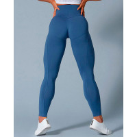 Butt Lifting High Waist Skinny Active Pants - blue