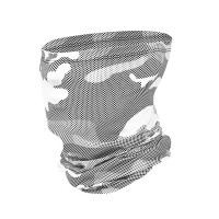 Camouflage Print Breathable FaceВ Bandana Headwrap - gray