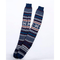 Christmas Pattern Knee Length Socks - style5