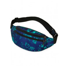 Feather Print Zipper Design Phone Waist Fanny Pack - style5