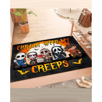 Halloween Spook Up Your Home With This Dirt Resistant Doormat - black