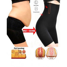 High Waist Postpartum Slimming Belt Belly Bandage Tummy Control Panties - black