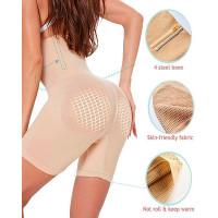 High Waist Postpartum Slimming Belt Belly Bandage Tummy Control Panties - nude