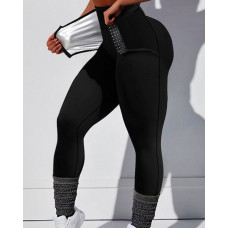 High Waist Tummy Control Butt Lifting Yoga Pants - black