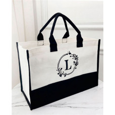 Letter Print Large Capacity Tote Bag - style4