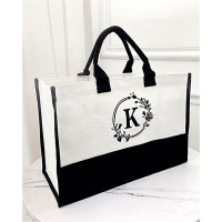 Letter Print Large Capacity Tote Bag - style5