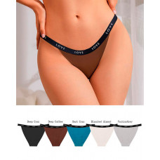 Love Tape Patch Seamless Breathable Panty - coffee