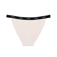 Love Tape Patch Seamless Breathable Panty - white