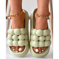 Non Slip Soft Bubble Slippers - green