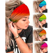 Ombre Tie Dye Yoga Sports Headband - red