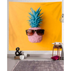 Pineapple Print Suede Tapestry - style2