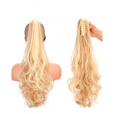 Ponytail Hair Extensions Claw Clip Synthetic Curly Wavy False Tail Hairpiece - style4