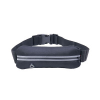 Running Belt Sport Waist Phone Fanny Pack - black