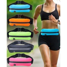 Running Belt Sport Waist Phone Fanny Pack - blue