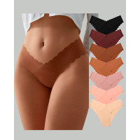 Scallop Trim Seamless Panty - style16